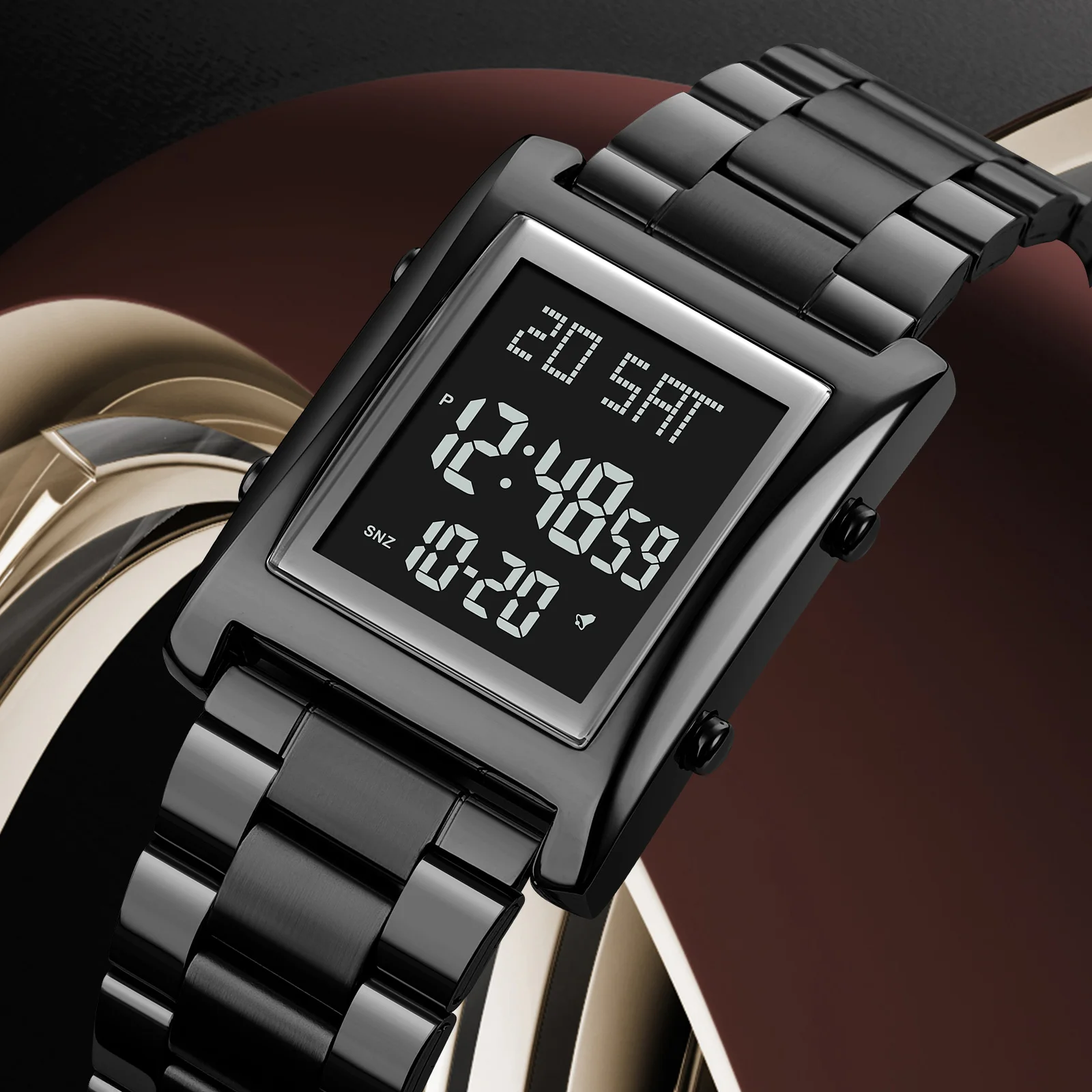 SKMEI Fashion Multifunctional Sports Watch Simple Waterproof EL Luminous Metal Style Men's Square Electronic Watch 1812
SKMEI Fashion Multifunctional Sports Watch Simple Waterproof EL Luminous Metal Style Men's Square Electronic Watch 1812
