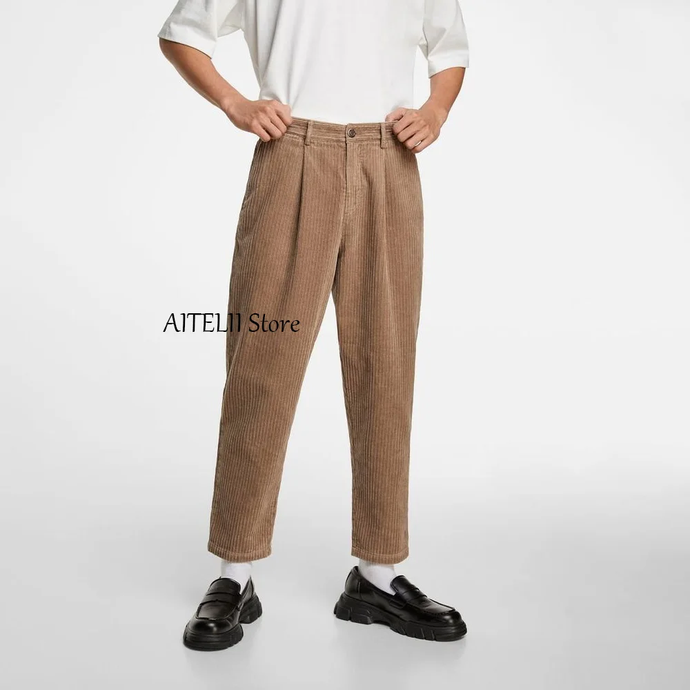 Men's Tailoring Pants for Man Corduroy Fabric Tapered Trousers Casual Straight Work Trouser Classic Clothing
Men's Tailoring Pants for Man Corduroy Fabric Tapered Trousers Casual Straight Work Trouser Classic Clothing