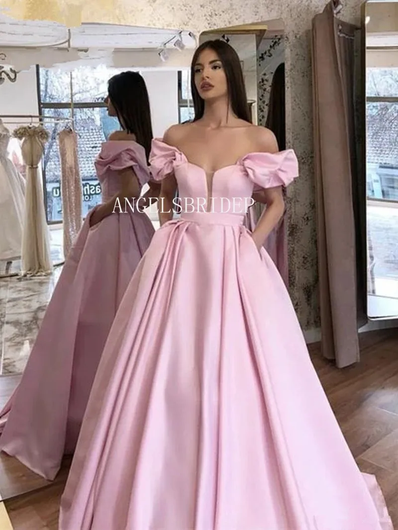 Angelsbridep Pink Backless Sweetheart Evening Dresses For Women Vestido De Noche Long Puff Sleeve Prom Party Gown
Angelsbridep Pink Backless Sweetheart Evening Dresses For Women Vestido De Noche Long Puff Sleeve Prom Party Gown
