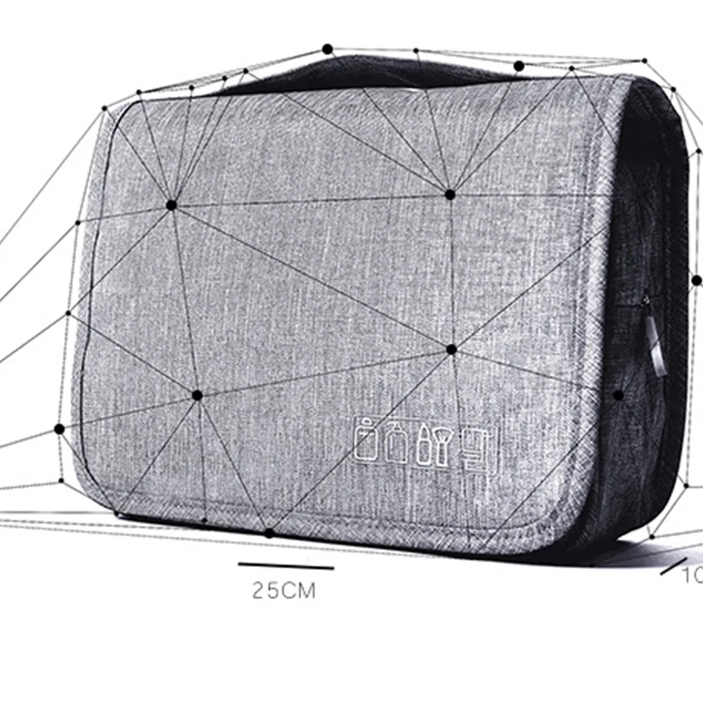 Large Capacity Storage Bag Toiletries Organizer Zipper Closure Hang Hook Light Grey Durable Travel Pouch for Makeup
Large Capacity Storage Bag Toiletries Organizer Zipper Closure Hang Hook Light Grey Durable Travel Pouch for Makeup