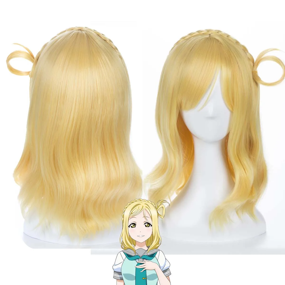 LoveLive! Солнце!! Парик с косой Ohara Mari Blonde для женщин
LoveLive! Солнце!! Парик с косой Ohara Mari Blonde для женщин
