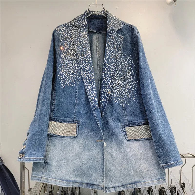 SuperAen 2024 Autumn New Style High Quality Design and Hot Diamond Denim Jacket Coat
SuperAen 2024 Autumn New Style High Quality Design and Hot Diamond Denim Jacket Coat
