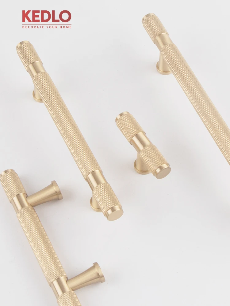 KEDLO European Light Luxury Knurling Diamond T-Handle Kitchen Cabinet Solid Brass Gold Long Handle
KEDLO European Light Luxury Knurling Diamond T-Handle Kitchen Cabinet Solid Brass Gold Long Handle