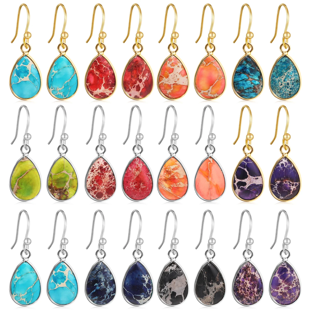 Women's Waterdrop Earrings Colorful Imperial Turquoise Simple Retro Earrings Party Yoga Holiday Gift Wholesale drop shipping
Women's Waterdrop Earrings Colorful Imperial Turquoise Simple Retro Earrings Party Yoga Holiday Gift Wholesale drop shipping