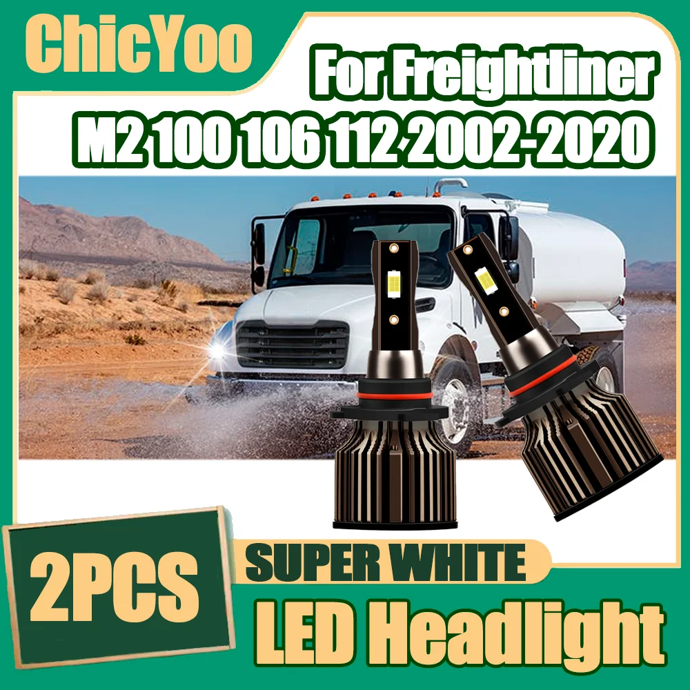 2X CSP Chip 9005 LED Headlight 20000LM 120W High Beam Lamp Car Turbo Light 6500K White For Freightliner M2 100 106 112 2002-2020
2X CSP Chip 9005 LED Headlight 20000LM 120W High Beam Lamp Car Turbo Light 6500K White For Freightliner M2 100 106 112 2002-2020