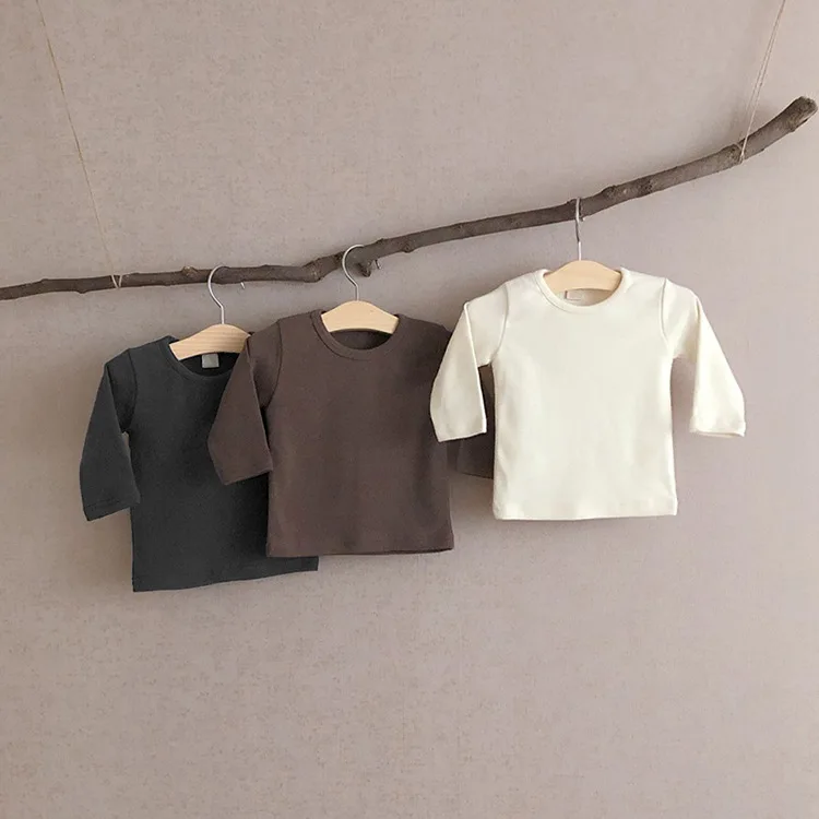 A-class Long Sleeved T-shirt Round Neck Cotton Children's Clothing Solid Color Base Shirt
A-class Long Sleeved T-shirt Round Neck Cotton Children's Clothing Solid Color Base Shirt