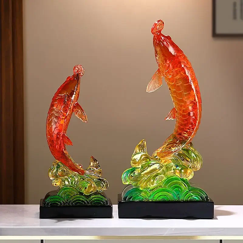 Resin Golden Dragon Fish Ornament Sculpture Figurines Miniaturesoffice Desktop Wine Cabinet Decoration Housewarming Opening Gift
Resin Golden Dragon Fish Ornament Sculpture Figurines Miniaturesoffice Desktop Wine Cabinet Decoration Housewarming Opening Gift