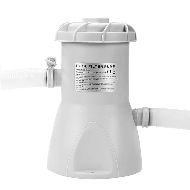 AC52-Swimming Pool Filter Pump 300 Gallon Above Ground Pool Water Filter Household Pool Cleaner Circulation Pump EU Plug
AC52-Swimming Pool Filter Pump 300 Gallon Above Ground Pool Water Filter Household Pool Cleaner Circulation Pump EU Plug