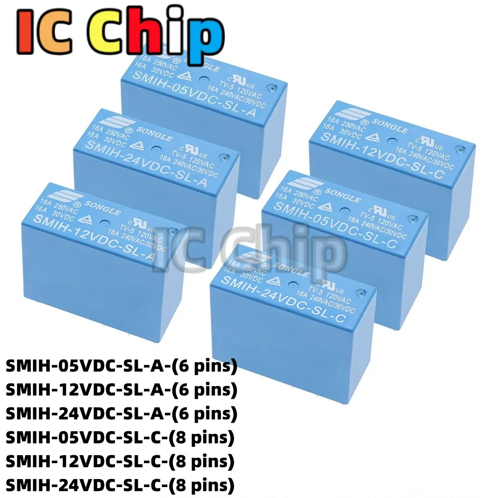 10 шт. SMIH-05V 12 В 24 В постоянного тока-SL-A-SL-C 6 контактов/8 контактов 16 А нормально открытый
10 шт. SMIH-05V 12 В 24 В постоянного тока-SL-A-SL-C 6 контактов/8 контактов 16 А нормально открытый