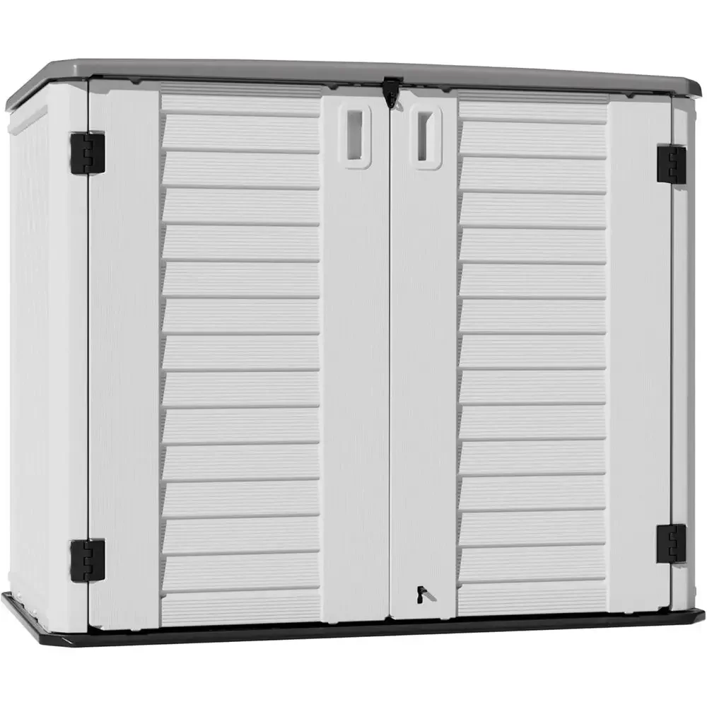 Outdoor Patio Storage Shed,Waterproo Horizontal Outdoor Storage Cabinet or Garbage Cans,Tools and Lawnmower Lockable(34 Cu.t-War
Outdoor Patio Storage Shed,Waterproo Horizontal Outdoor Storage Cabinet or Garbage Cans,Tools and Lawnmower Lockable(34 Cu.t-War