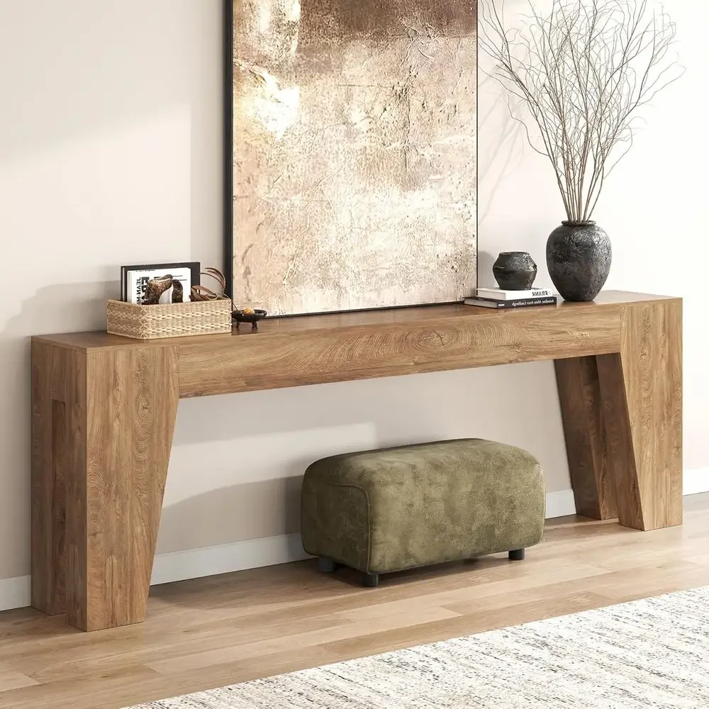 Extra Long Rustic Brown Sofa Table with Double Column Design and Large Bottom Space for Living Room or Hallway
Extra Long Rustic Brown Sofa Table with Double Column Design and Large Bottom Space for Living Room or Hallway