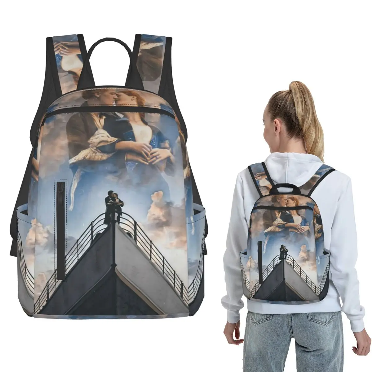 Titanic Movie Jack And Rose Design Backpack Large Capacity Kids BookBag School Bag Shoulder Bags for Men Women
Titanic Movie Jack And Rose Design Backpack Large Capacity Kids BookBag School Bag Shoulder Bags for Men Women