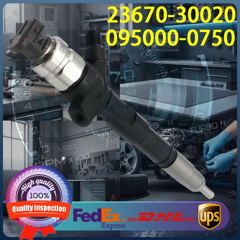 High-quality common rail fuel injectors 095000-0750 23670-30020 23670-39020 for Toyota 1KD-FTV LAND CRUISER
High-quality common rail fuel injectors 095000-0750 23670-30020 23670-39020 for Toyota 1KD-FTV LAND CRUISER