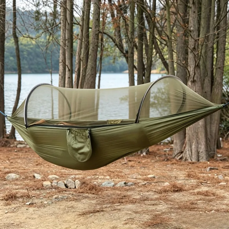 Quick Install Hammock with Mosquito Net, Portable Durable Hammock for Camping Hiking
Quick Install Hammock with Mosquito Net, Portable Durable Hammock for Camping Hiking