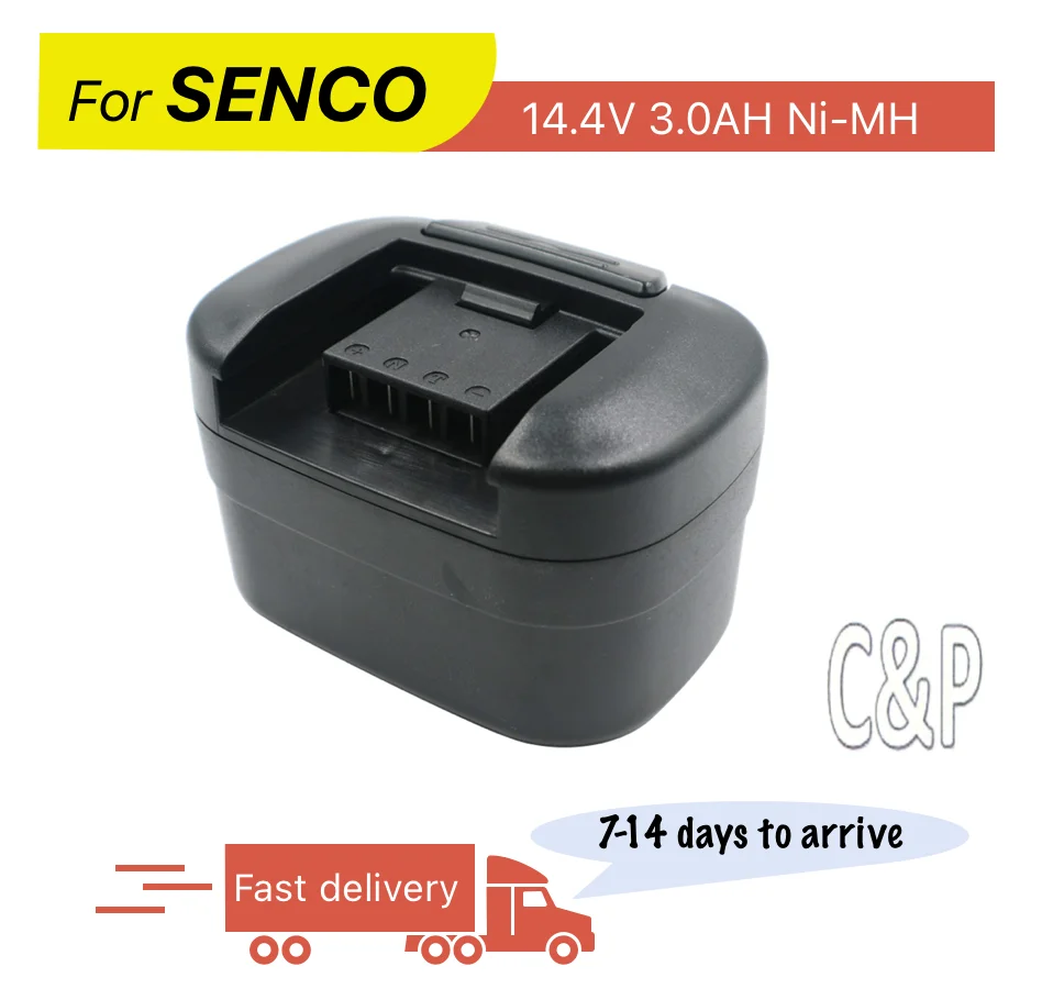 C&P For SENCO 14.4V Battery Pin 3.0AH Ni-MH 2PCS Rechargeable Battery Power Tool DS202 DS205 VB0023 VB0034 VB0073 VC0023
C&P For SENCO 14.4V Battery Pin 3.0AH Ni-MH 2PCS Rechargeable Battery Power Tool DS202 DS205 VB0023 VB0034 VB0073 VC0023