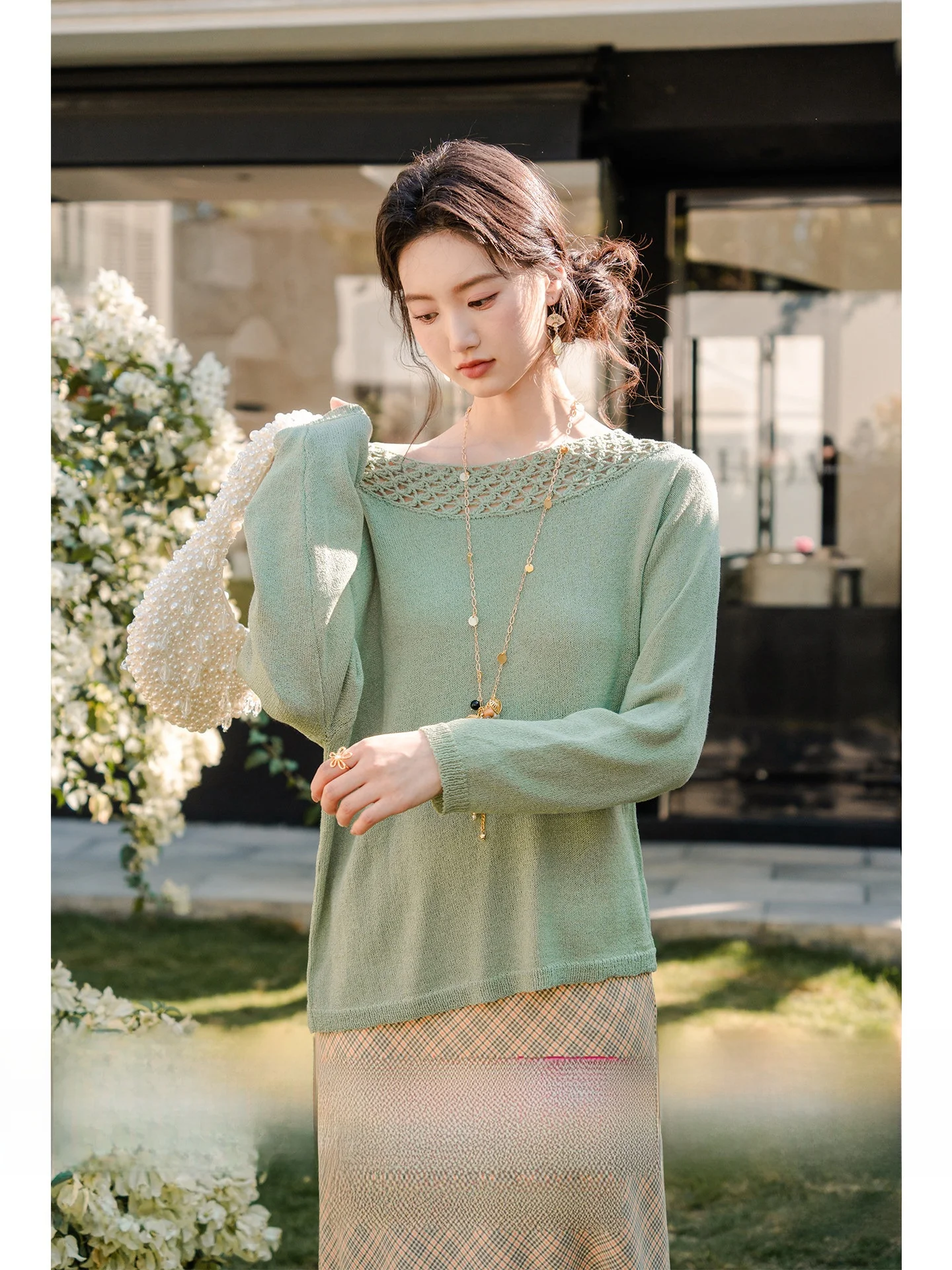 Hand Crocheted Hollow out oulder Knitted Top Spring Summer New Arrival Loose Fit Long Sve Women's Faion Acrylic Nylon ...
Hand Crocheted Hollow out oulder Knitted Top Spring Summer New Arrival Loose Fit Long Sve Women's Faion Acrylic Nylon ...