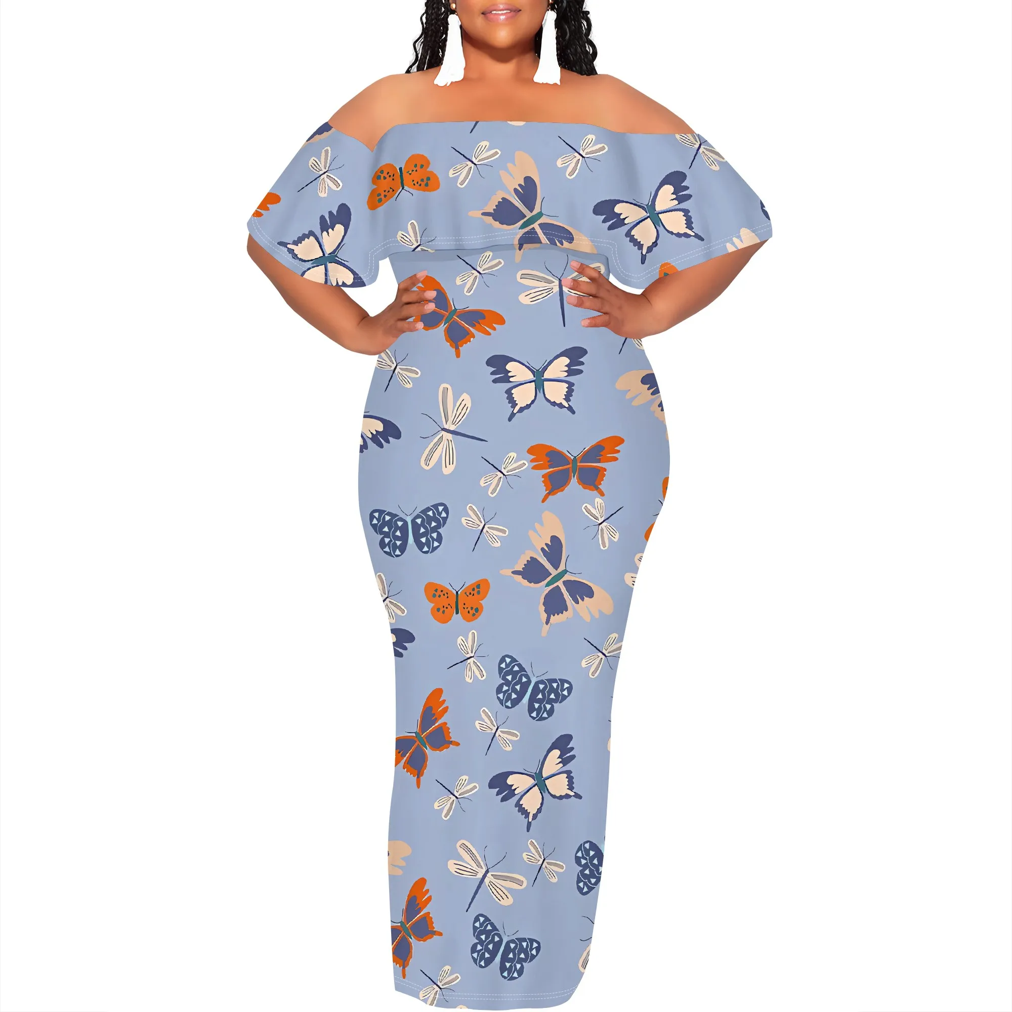 Women's Fashion 2025 Spring/Summer New Customized Casual Loose Swing Collar Printed Butterfly Beach Dress
Women's Fashion 2025 Spring/Summer New Customized Casual Loose Swing Collar Printed Butterfly Beach Dress
