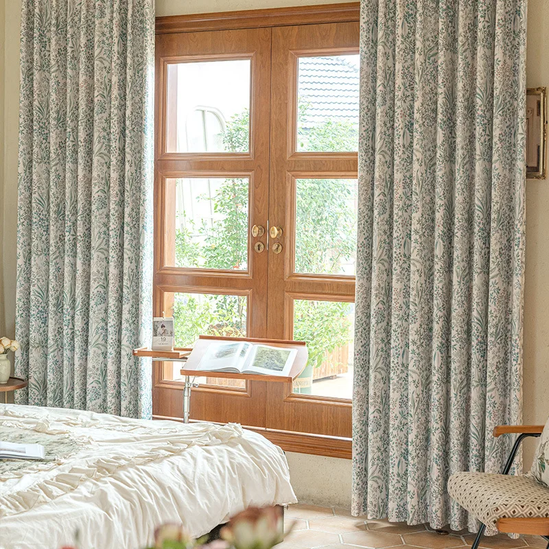 American Pastoral Curtains and Blackout New Style Bedroom High-end Living Room Retro French Floral Cotton Linen Light Luxury
American Pastoral Curtains and Blackout New Style Bedroom High-end Living Room Retro French Floral Cotton Linen Light Luxury