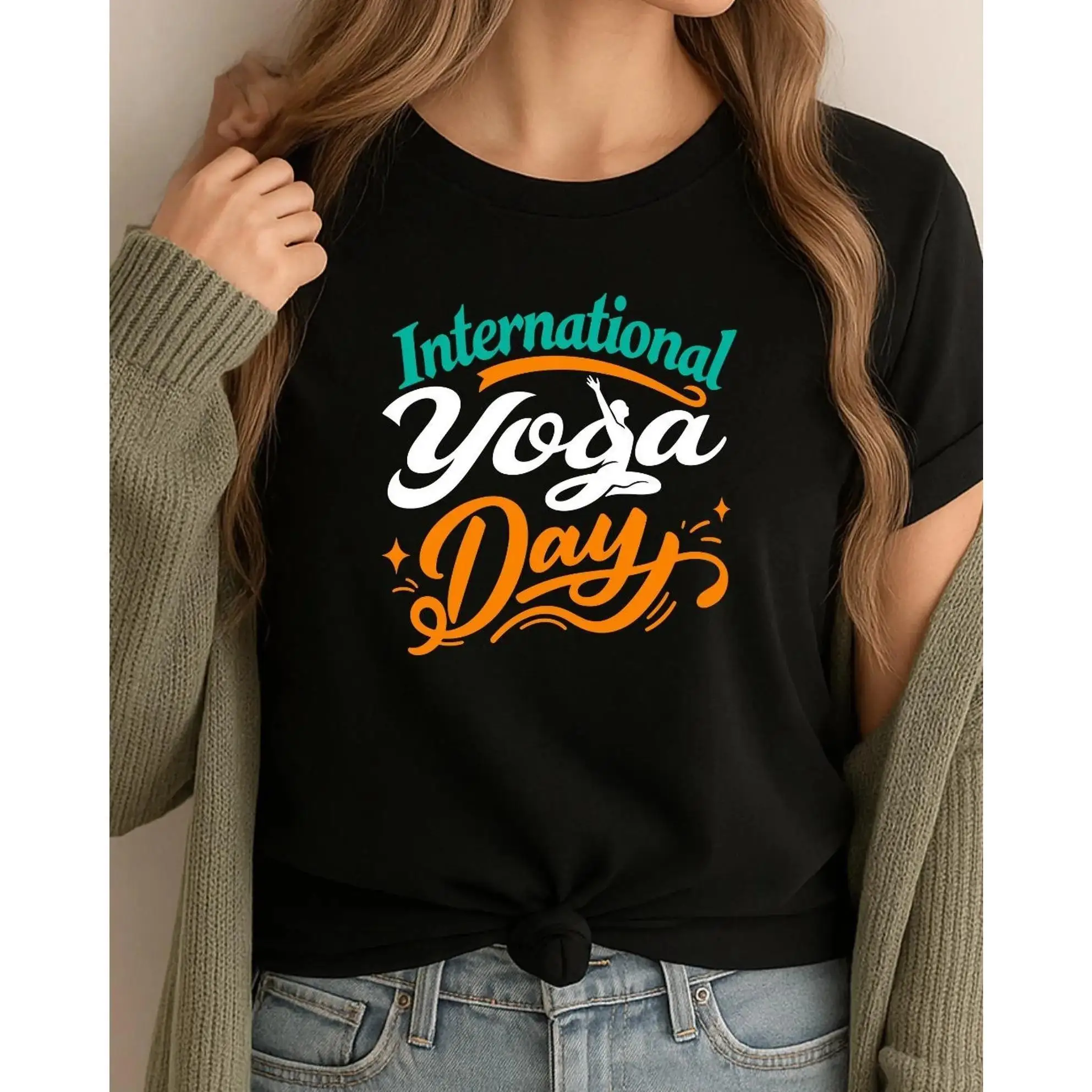 International Yoga Day Unisex Tee, Gift For Yogis, Comfy Shirt For Celebrations, Everyday Wear, Gift For Him/Her, Casual Wear
International Yoga Day Unisex Tee, Gift For Yogis, Comfy Shirt For Celebrations, Everyday Wear, Gift For Him/Her, Casual Wear
