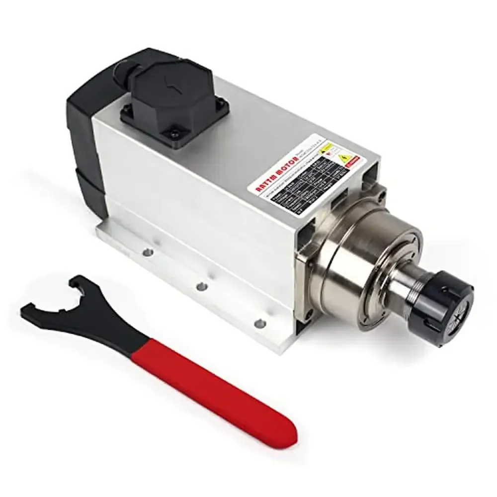 High Speed 4.5KW ER32 Spindle Motor 18000rpm 220V 4 Bearings CNC Router Milling
High Speed 4.5KW ER32 Spindle Motor 18000rpm 220V 4 Bearings CNC Router Milling