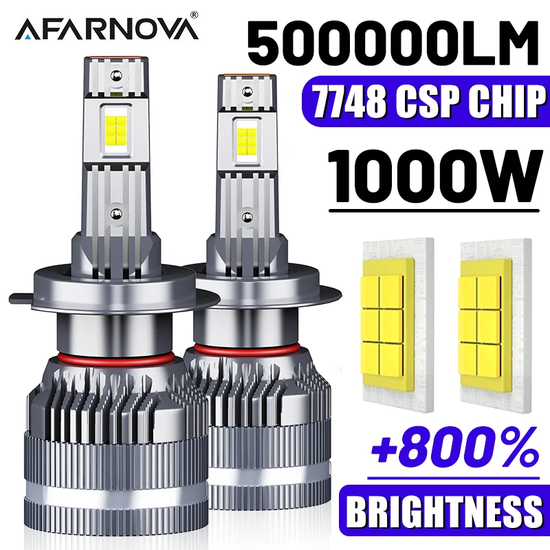 1000W H7 LED Headlight H4 H11 Bulb Canbus 500000LM High power Turbo 7748 Chip Bulb H1 9005 9006 HB3 HB4 9012 Apply Car Fog Light
1000W H7 LED Headlight H4 H11 Bulb Canbus 500000LM High power Turbo 7748 Chip Bulb H1 9005 9006 HB3 HB4 9012 Apply Car Fog Light