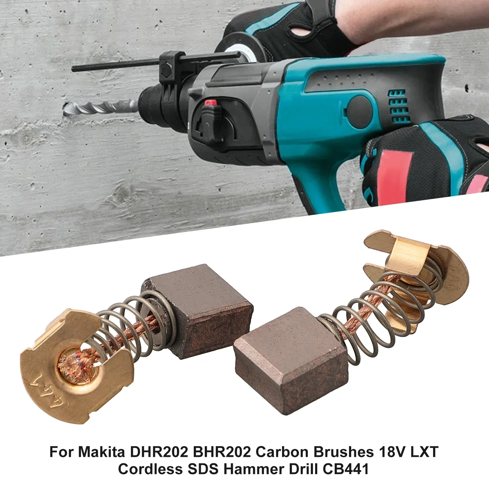 2pcs DHR202 BHR202 Carbon Brushes For 18V LXT Cordless SDS Hammer Drill CB441 Replacement Parts Power Tools Accessories
2pcs DHR202 BHR202 Carbon Brushes For 18V LXT Cordless SDS Hammer Drill CB441 Replacement Parts Power Tools Accessories
