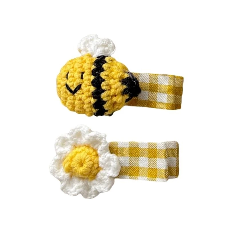 652F 2PCS Crochet Bees Hairclip Creative Harvest Festival Theme Hair Clip Side Pin Hair Styling Accessory All Age Hair Decors
652F 2PCS Crochet Bees Hairclip Creative Harvest Festival Theme Hair Clip Side Pin Hair Styling Accessory All Age Hair Decors