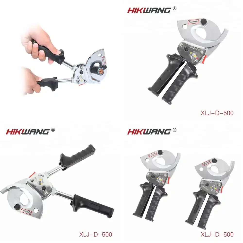 XLJ-D-500 Rachet Cable Cutter Ratchet Wire Cutter 500mm2 With Telescopic Handle Hand Cable Cutter 30mm
XLJ-D-500 Rachet Cable Cutter Ratchet Wire Cutter 500mm2 With Telescopic Handle Hand Cable Cutter 30mm