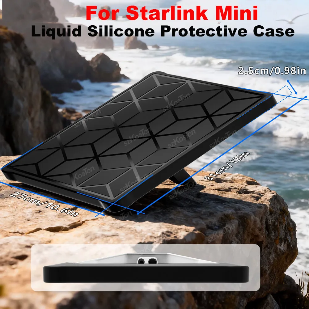 For Starlink Mini Liquid Silicone Protective Case Cover Anti Scratch with Non Slip for Starlink Mini Coverage Portable Sleeve
For Starlink Mini Liquid Silicone Protective Case Cover Anti Scratch with Non Slip for Starlink Mini Coverage Portable Sleeve