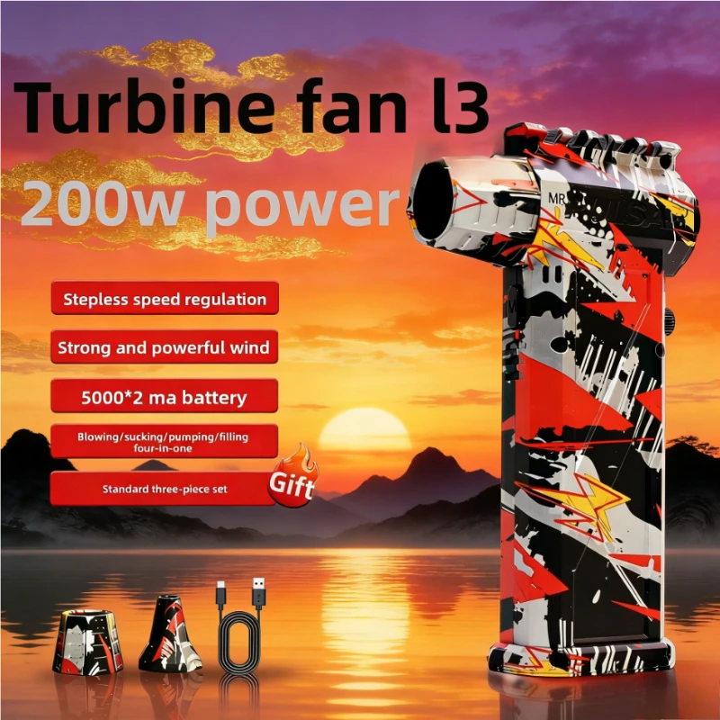 L3 Turbo Jet Hair Dryer 300000 RPM Brushless Vacuum Fan 75m/s Ultra High Wind Speed Black Red Silver
L3 Turbo Jet Hair Dryer 300000 RPM Brushless Vacuum Fan 75m/s Ultra High Wind Speed Black Red Silver