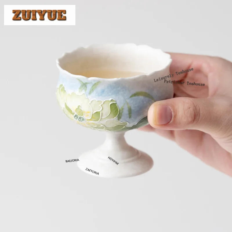 80ml Hand-painted Green Lotus Teacup Ancient Tea Bowl Water Jug Tea-tasting Smelling Cup Chazhan Master Cups Tea Ceremony Craft
80ml Hand-painted Green Lotus Teacup Ancient Tea Bowl Water Jug Tea-tasting Smelling Cup Chazhan Master Cups Tea Ceremony Craft