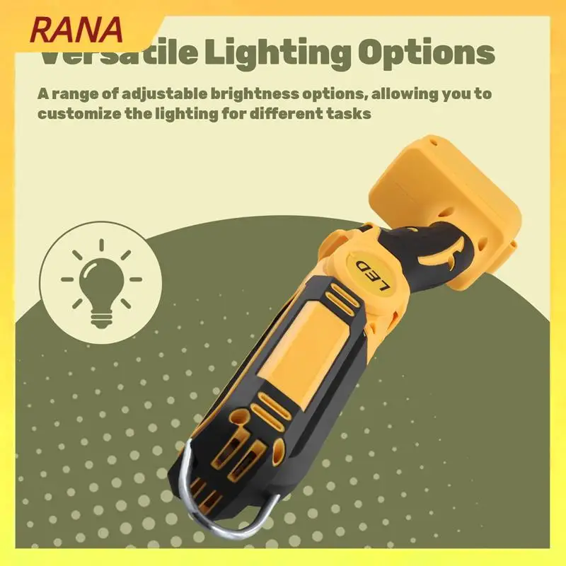 RANA Outdoors Electric Highlight Adjustable Brightness Folding LED Work Light Multifunction For 18V 20V Battery
RANA Outdoors Electric Highlight Adjustable Brightness Folding LED Work Light Multifunction For 18V 20V Battery