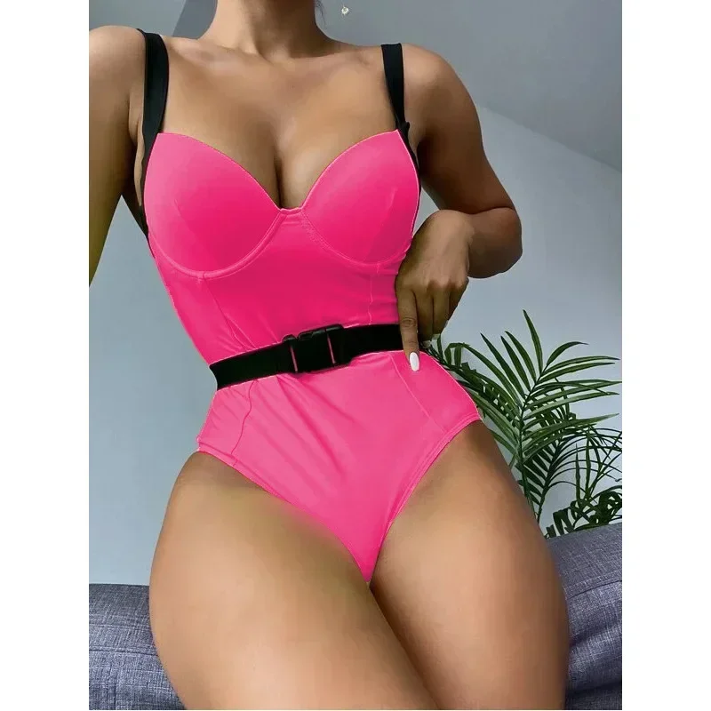 2025 One Piece Swimsuit Swimwear Women Sexy Push Up Solid Bathing Suit Beachwear with Removable Belt New Costumi Da Bagno Donna
2025 One Piece Swimsuit Swimwear Women Sexy Push Up Solid Bathing Suit Beachwear with Removable Belt New Costumi Da Bagno Donna
