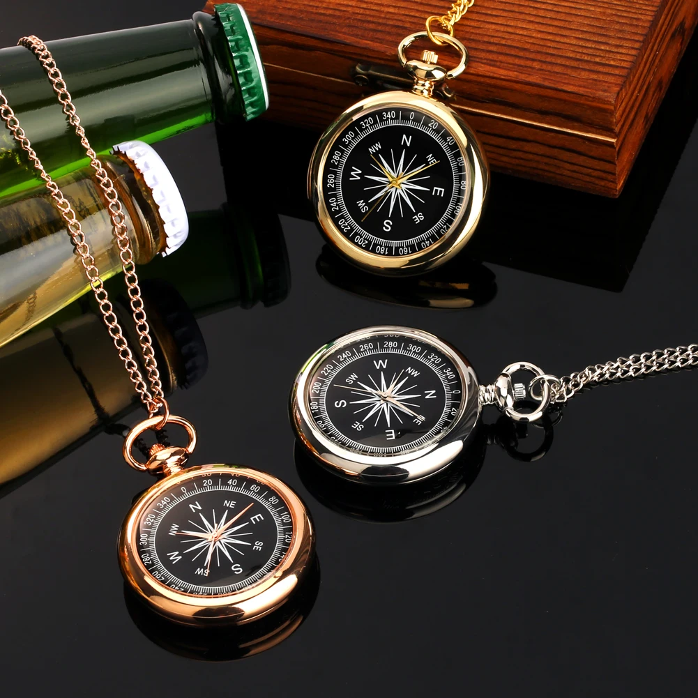 Vintage Luxury Gold Compass Design Pocket Watch Portable Silver Capless Pendant Pocket Watch Men Ladies Chain Clock Couple Gifts
Vintage Luxury Gold Compass Design Pocket Watch Portable Silver Capless Pendant Pocket Watch Men Ladies Chain Clock Couple Gifts