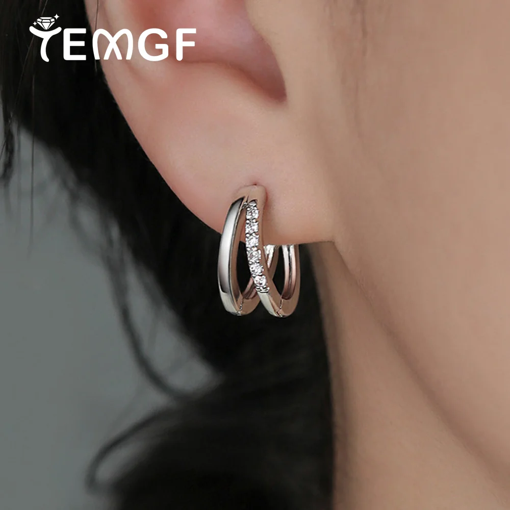 Double Circle 1.2mm Moissanite Hoop Earring for Women Lab Diamond Certified 925 Sterling Silver Ear Studs Jewelry Birthday Gifts
Double Circle 1.2mm Moissanite Hoop Earring for Women Lab Diamond Certified 925 Sterling Silver Ear Studs Jewelry Birthday Gifts