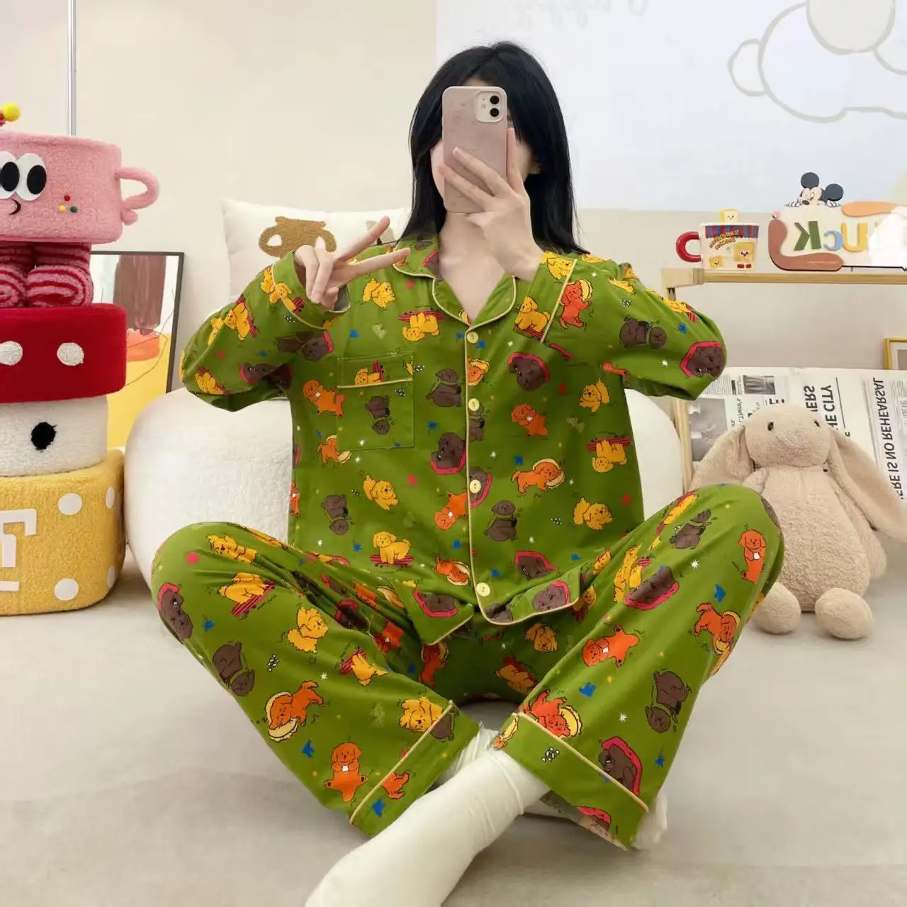 Pjs Set Women's Pajama Set Women's Warm Winter Pajamas Fashionable Home Clothes, Pajamas Fairness-Enhancing Cute Pajama Set
Pjs Set Women's Pajama Set Women's Warm Winter Pajamas Fashionable Home Clothes, Pajamas Fairness-Enhancing Cute Pajama Set