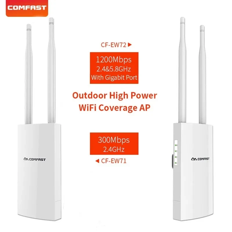 COMFAST CF-EW72 Гигабитный порт Открытый Wi-Fi-маршрутизатор/AP 1200 Мбит/с Беспроводной повторитель Wi-Fi Точка доступа 2,4 и 5,8G Расширитель сигнала WI-FI
COMFAST CF-EW72 Гигабитный порт Открытый Wi-Fi-маршрутизатор/AP 1200 Мбит/с Беспроводной повторитель Wi-Fi Точка доступа 2,4 и 5,8G Расширитель сигнала WI-FI