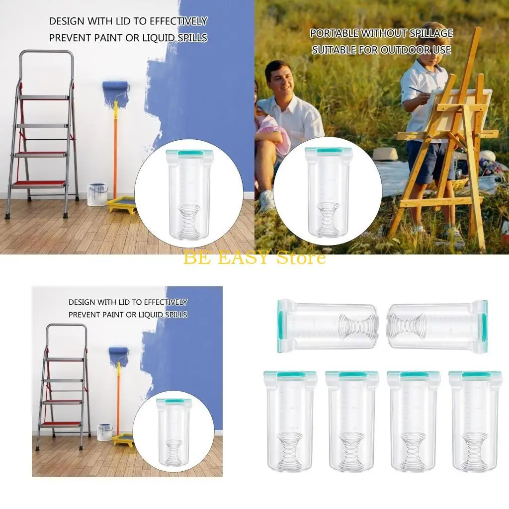 E28F Paint Storage Cups with Lid Airtight Containers Plastic Paint Container Set Portable Storage Bag set for Leftover Paint
E28F Paint Storage Cups with Lid Airtight Containers Plastic Paint Container Set Portable Storage Bag set for Leftover Paint