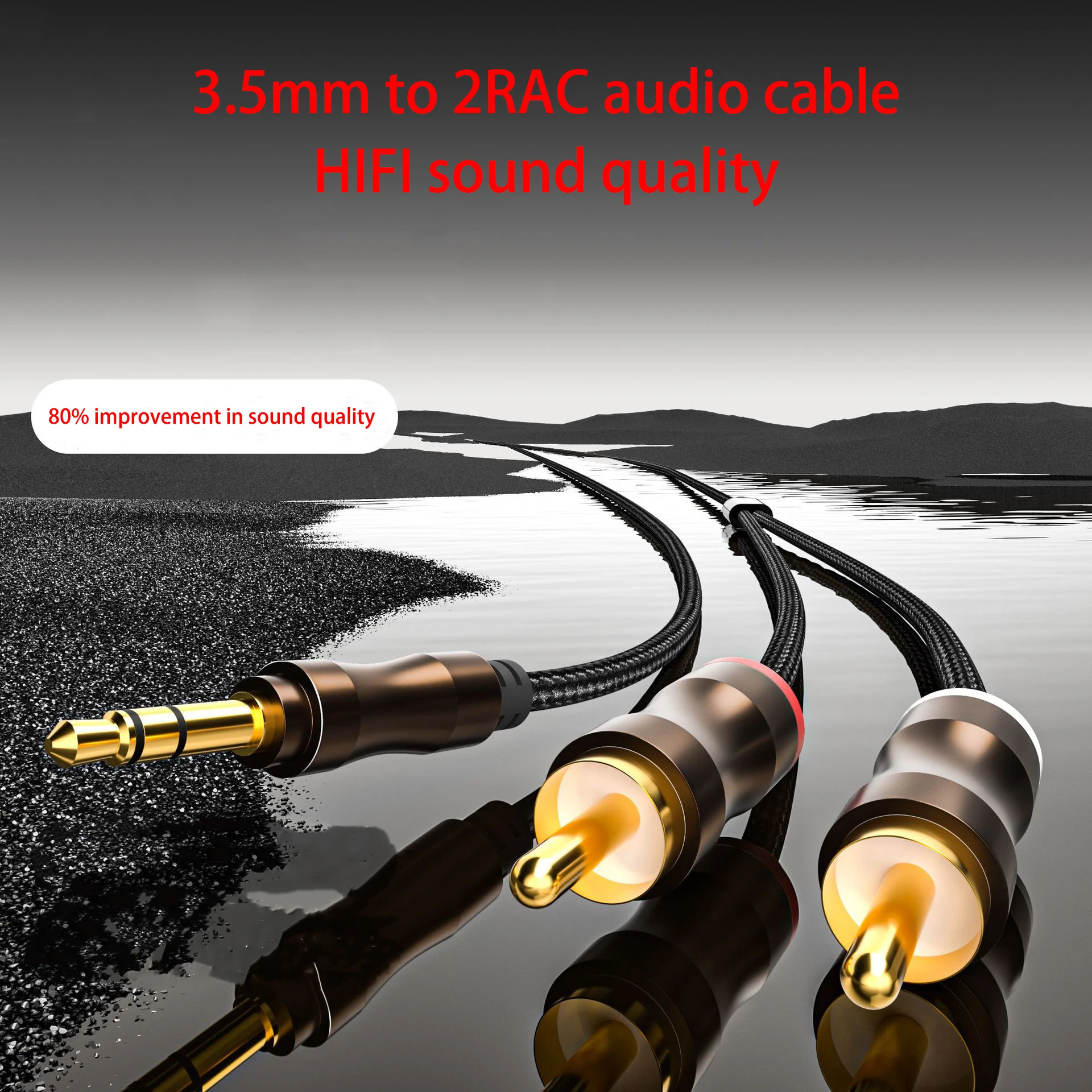Pro-Grade AUX to 2RCA Stereo Cable - HiFi Sound, Pet/Crush Resistant, 37g Lightweight
Pro-Grade AUX to 2RCA Stereo Cable - HiFi Sound, Pet/Crush Resistant, 37g Lightweight
