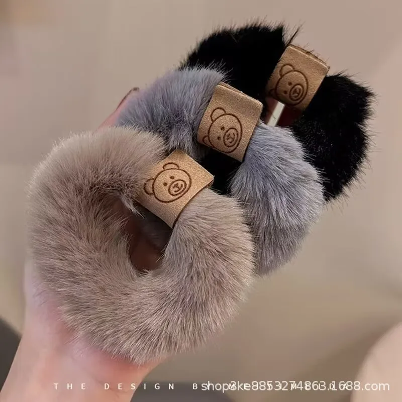 Autumn and Winter Plush Patch Bear Towel Ring Hair Tie Korean Style Hair Accessories Headband Thick High Elastic Hair Rope
Autumn and Winter Plush Patch Bear Towel Ring Hair Tie Korean Style Hair Accessories Headband Thick High Elastic Hair Rope
