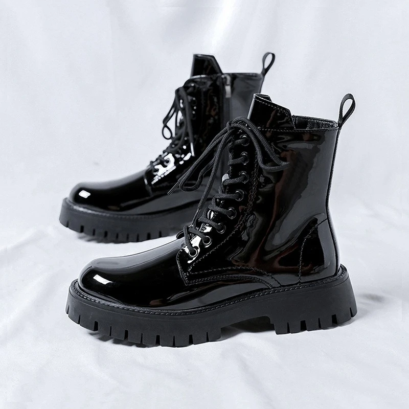Patent Leather Mens Chelsea Boots Luxury Handmade 2026 Autumn British Style Daily Ankle Casual Business Social Shoes for Male
Patent Leather Mens Chelsea Boots Luxury Handmade 2026 Autumn British Style Daily Ankle Casual Business Social Shoes for Male