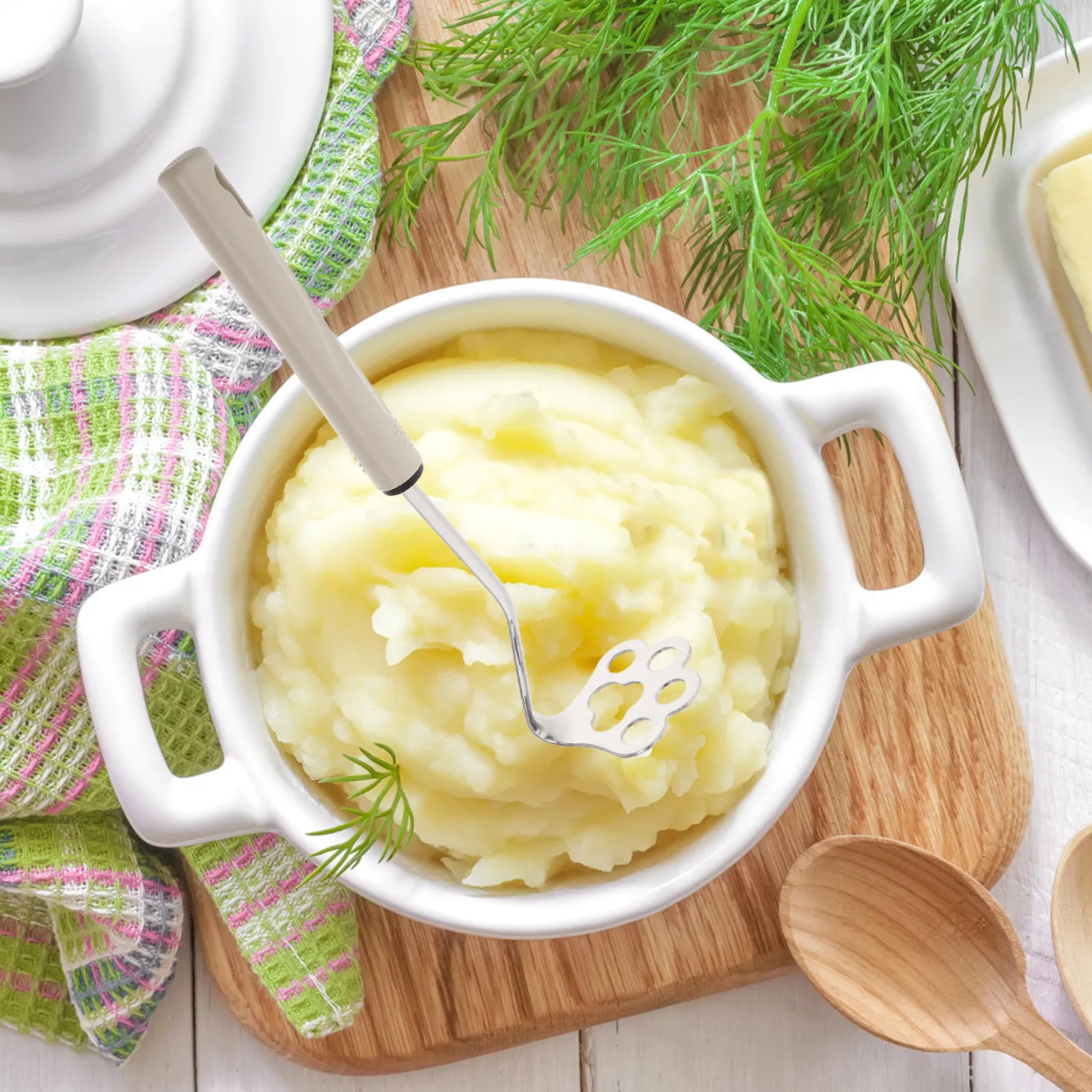 Мини-пресс для картофеля из нержавеющей стали с дизайном в виде кошачьей лапки, нескользящая ручка, для измельчения бобов, авокадо, детского питания, кухонный инструмент
Мини-пресс для картофеля из нержавеющей стали с дизайном в виде кошачьей лапки, нескользящая ручка, для измельчения бобов, авокадо, детского питания, кухонный инструмент