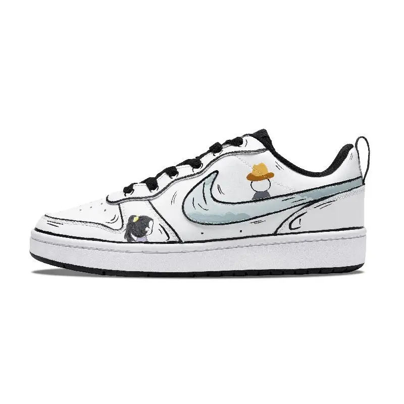 【Customize】Nike Court Borough Skateboarding Shoes Women's Low-top Black Sneakers shoes BQ5448-115
【Customize】Nike Court Borough Skateboarding Shoes Women's Low-top Black Sneakers shoes BQ5448-115