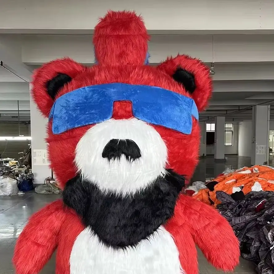 Red Inflatable Bear Mascot Costume with Sunglasses Adult size outfits for Halloween Christmas Fancy party events
Red Inflatable Bear Mascot Costume with Sunglasses Adult size outfits for Halloween Christmas Fancy party events