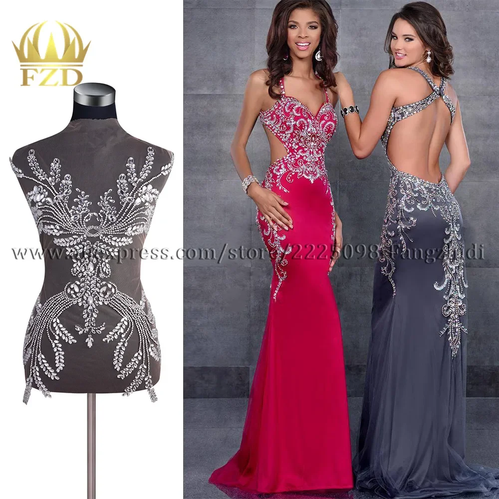 FZD 1 Piece Handmade All Rhinestone Appliques for Clothes Apparel Fashion Rhinestones Patch Design Wedding Dress Decoration
FZD 1 Piece Handmade All Rhinestone Appliques for Clothes Apparel Fashion Rhinestones Patch Design Wedding Dress Decoration