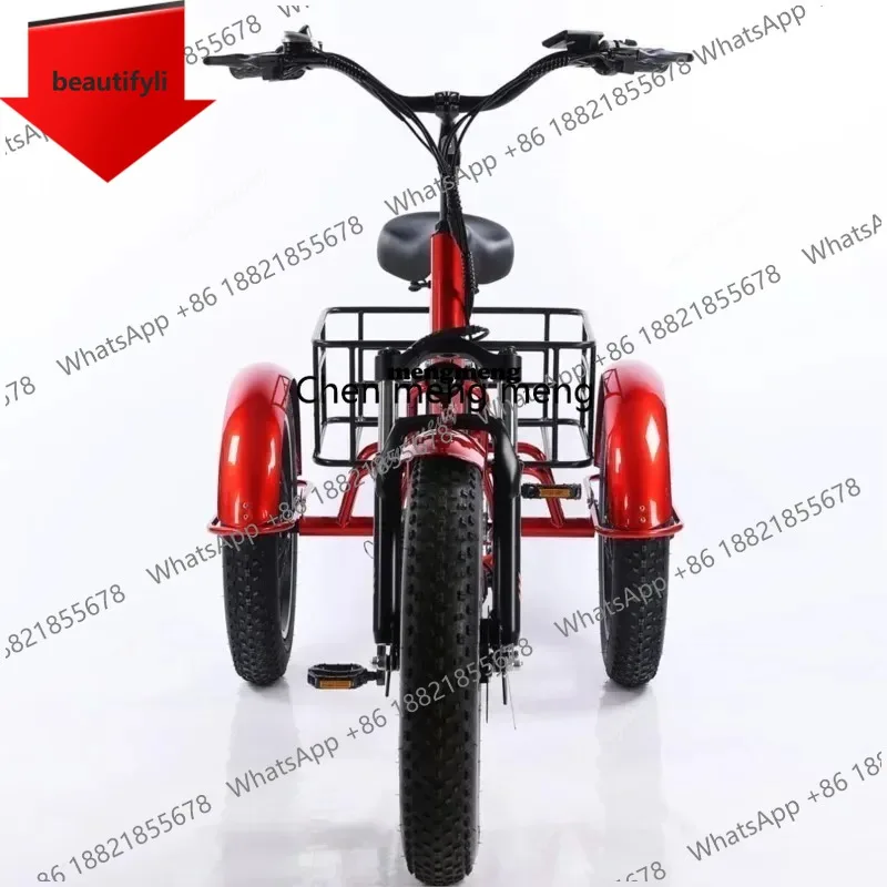 D185 New Electric Tricycle Adult 500W48V20AH Removable Battery 26" Fat Tire Cargo Ebike Large Storage Basket Max Load 150KG Elde
D185 New Electric Tricycle Adult 500W48V20AH Removable Battery 26" Fat Tire Cargo Ebike Large Storage Basket Max Load 150KG Elde