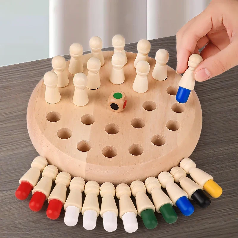 Party Game Wooden Memory Matchstick Chess Educational Intelligent Logic Game Toy Parent-Child Interaction Toy kid gifts
Party Game Wooden Memory Matchstick Chess Educational Intelligent Logic Game Toy Parent-Child Interaction Toy kid gifts