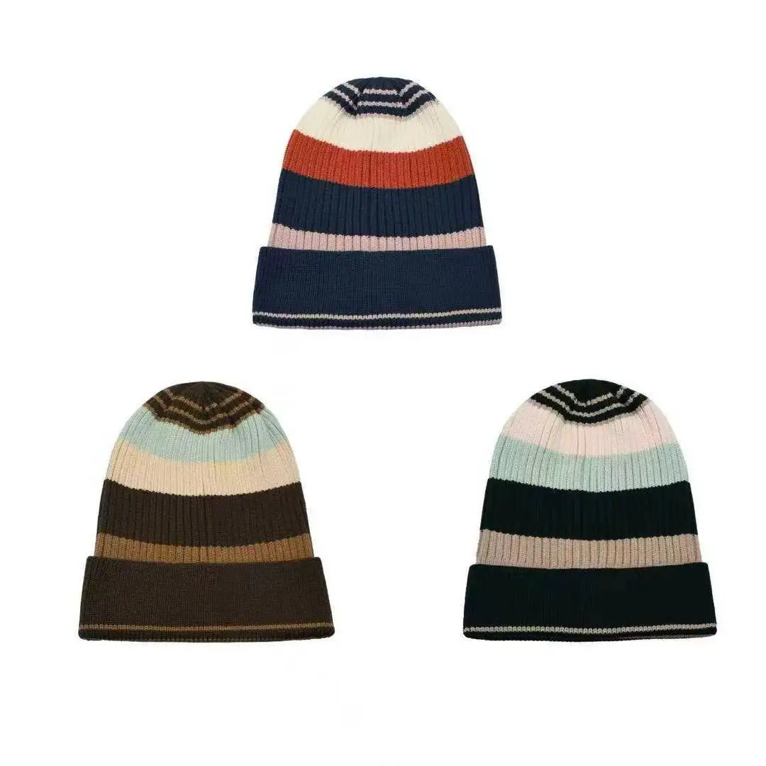 Winter Hats For Women Beanies Striped Knitted Korean Style Keep Warm Simple Casual Baggy Cap Female Trendy Casual Slouchy Hat
Winter Hats For Women Beanies Striped Knitted Korean Style Keep Warm Simple Casual Baggy Cap Female Trendy Casual Slouchy Hat