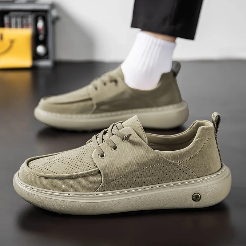 Spring Summer Men's Thick-Bottom Casual Shoes Breathable Loafers Outdoor Breathable Man Vulcanized Shoes Sneakers,Fashion,39-44
Spring Summer Men's Thick-Bottom Casual Shoes Breathable Loafers Outdoor Breathable Man Vulcanized Shoes Sneakers,Fashion,39-44