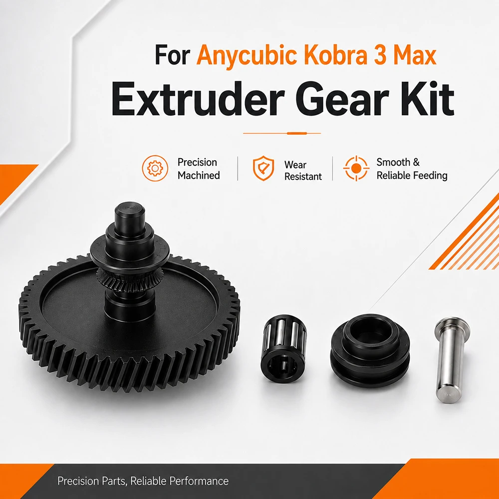 For Anycubic Kobra 3 Max Extruder Gear Kit Precision Machined Smooth and Reliable Feeding Gear Kit For Kobra 3 Max 3D Printer
For Anycubic Kobra 3 Max Extruder Gear Kit Precision Machined Smooth and Reliable Feeding Gear Kit For Kobra 3 Max 3D Printer
